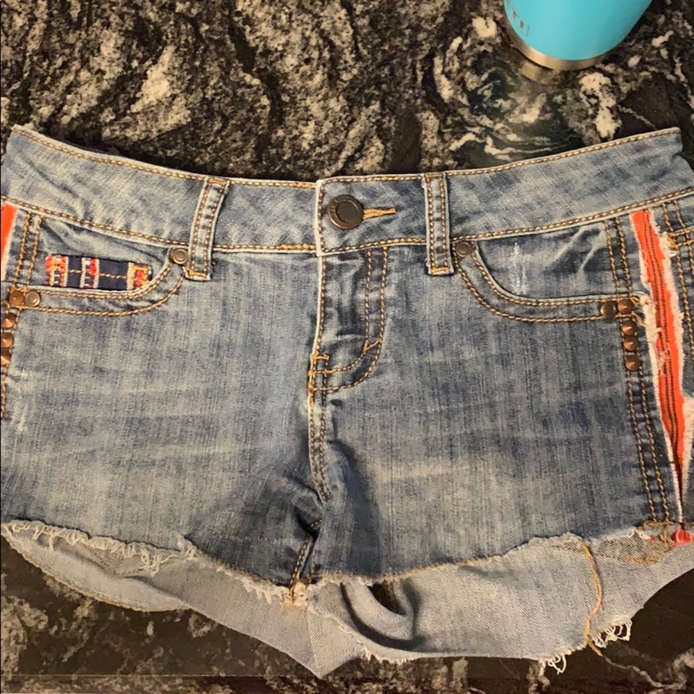 Denim shorts